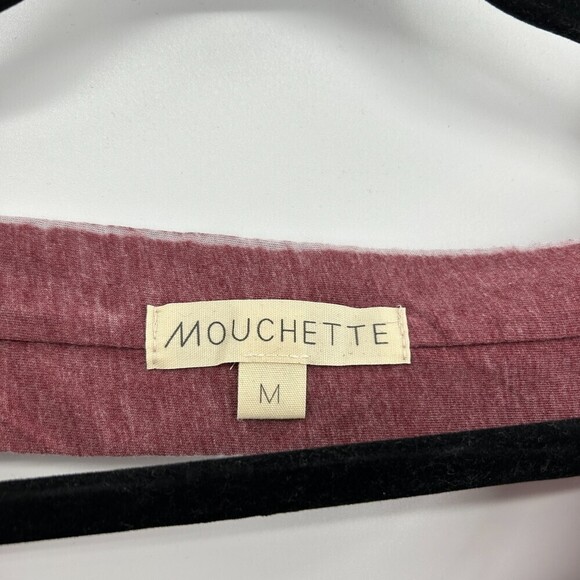 NWT URBAN OUTFITTERS Mouchette Burgundy Burnout Open Drape Back Tank Top Medium - Picture 3 of 5